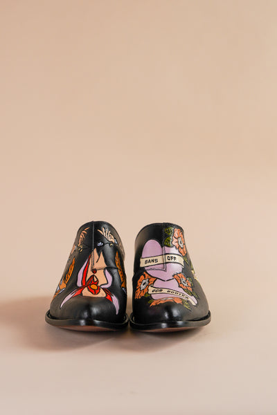 Bans Off Our Bodies Doodle Mule in Midnight – Brother Vellies