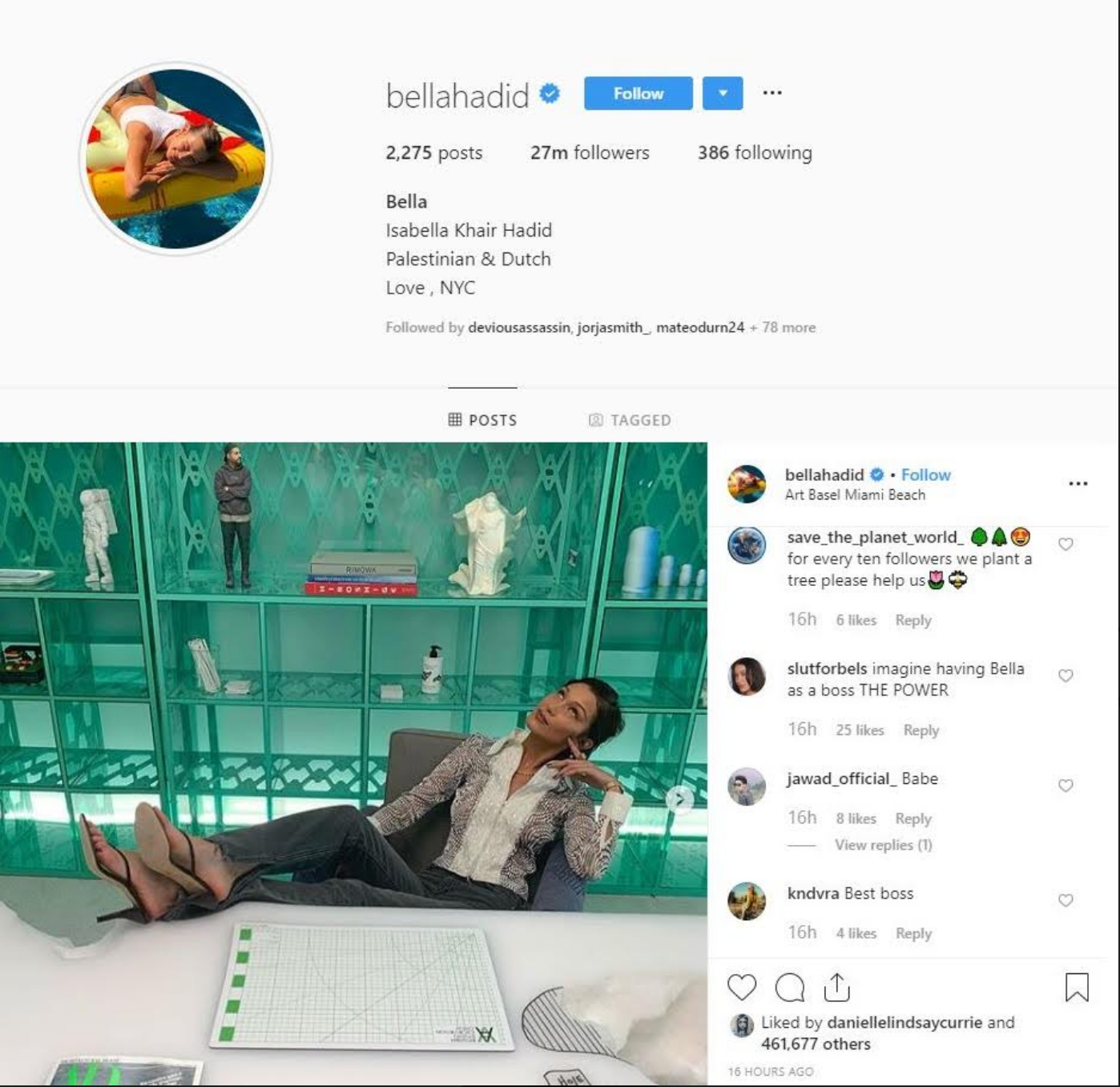 @Bellahadid