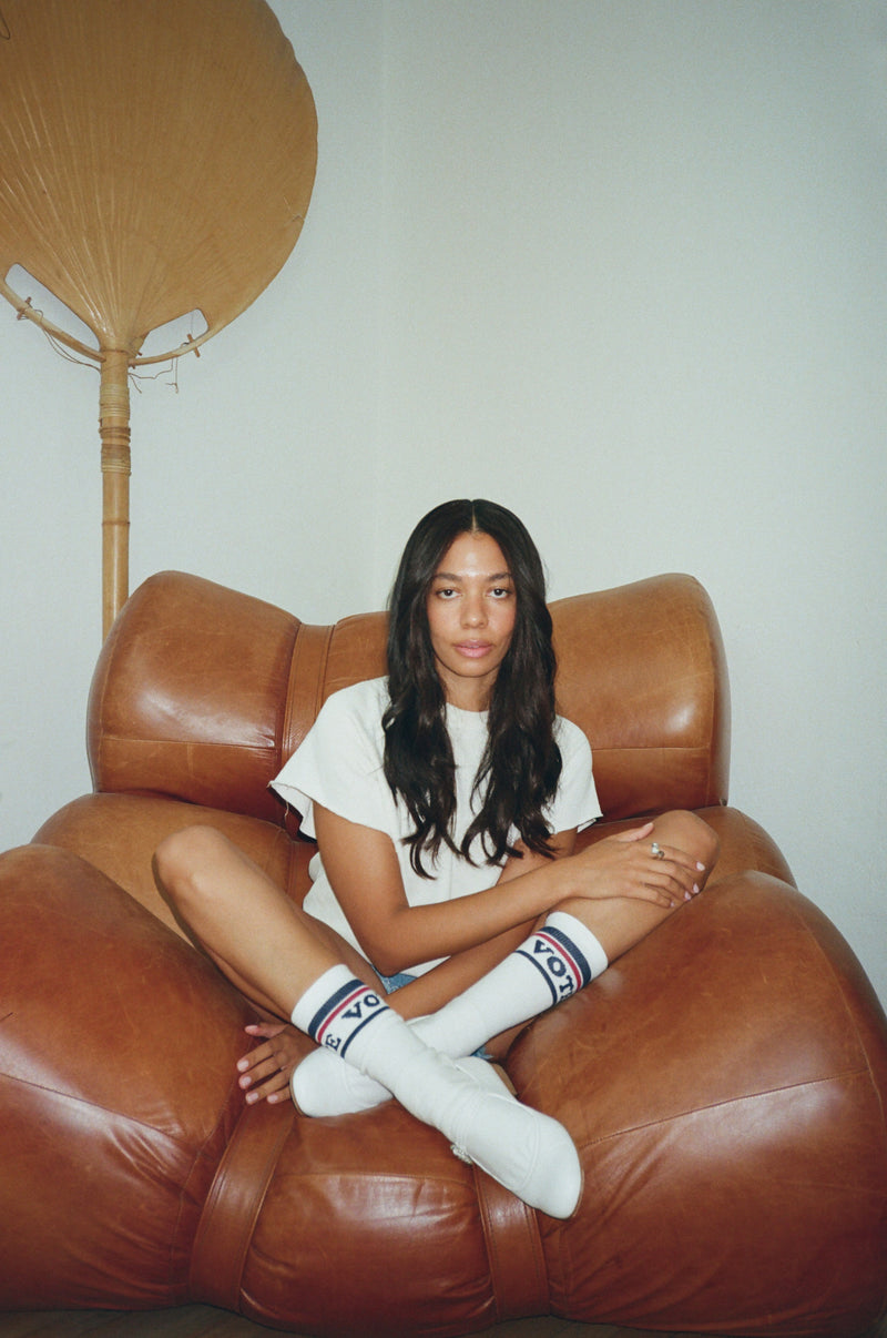 When We All Vote x Brother Vellies Crew Sock