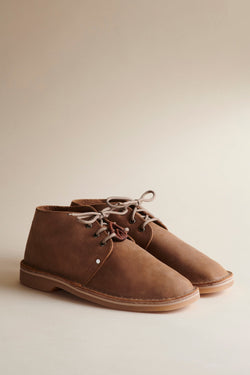 Aviator Tan Crepe Leather Vellies