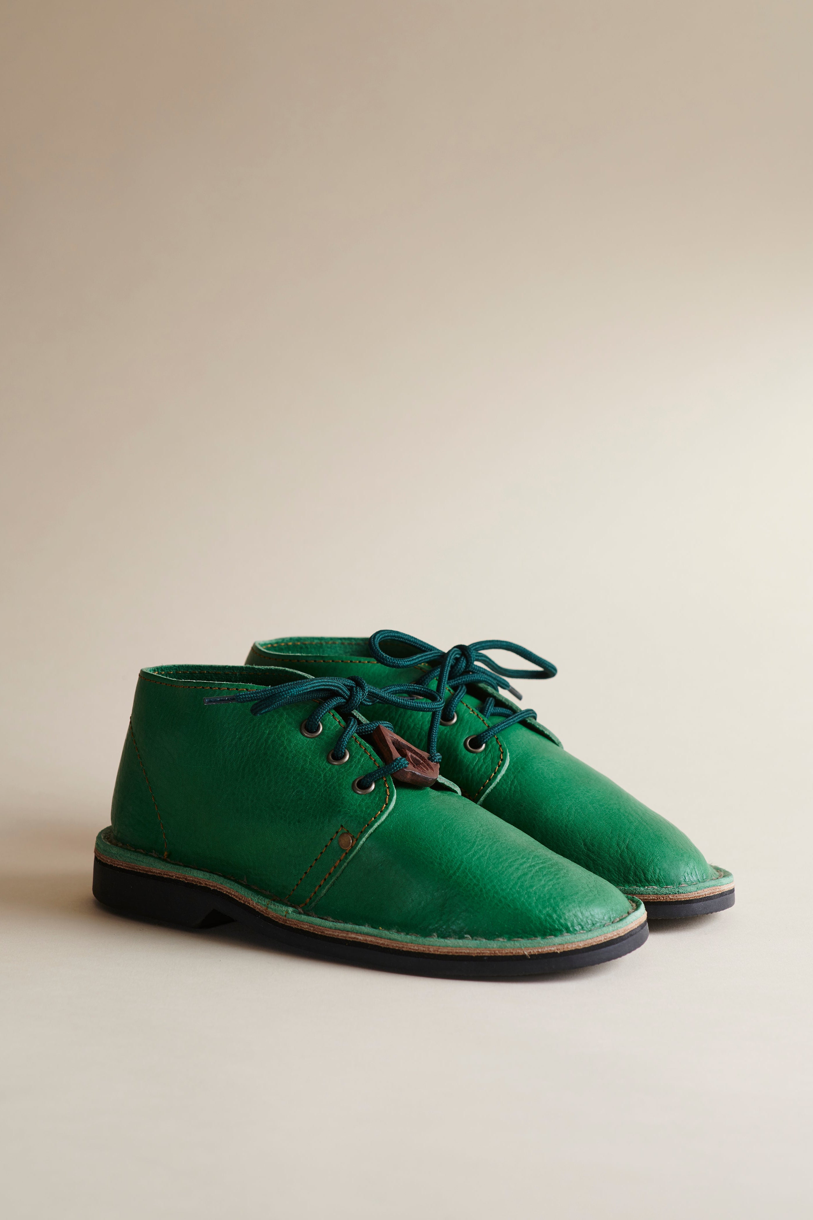 Erongo Vellies in Green Leather
