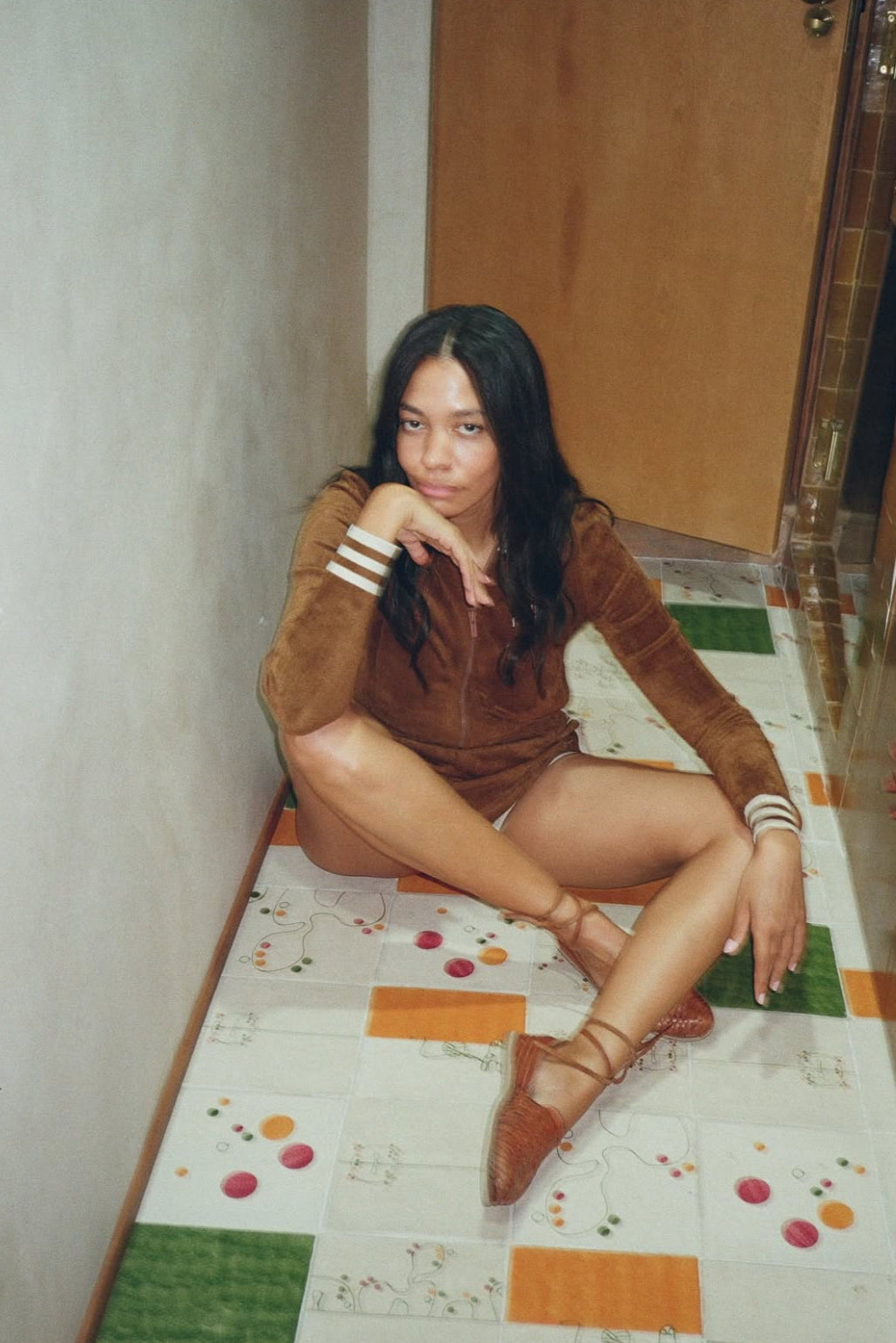 Lace Up Huarache in Nutmeg