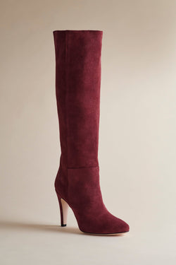 Palms Boot in Oxblood Suede