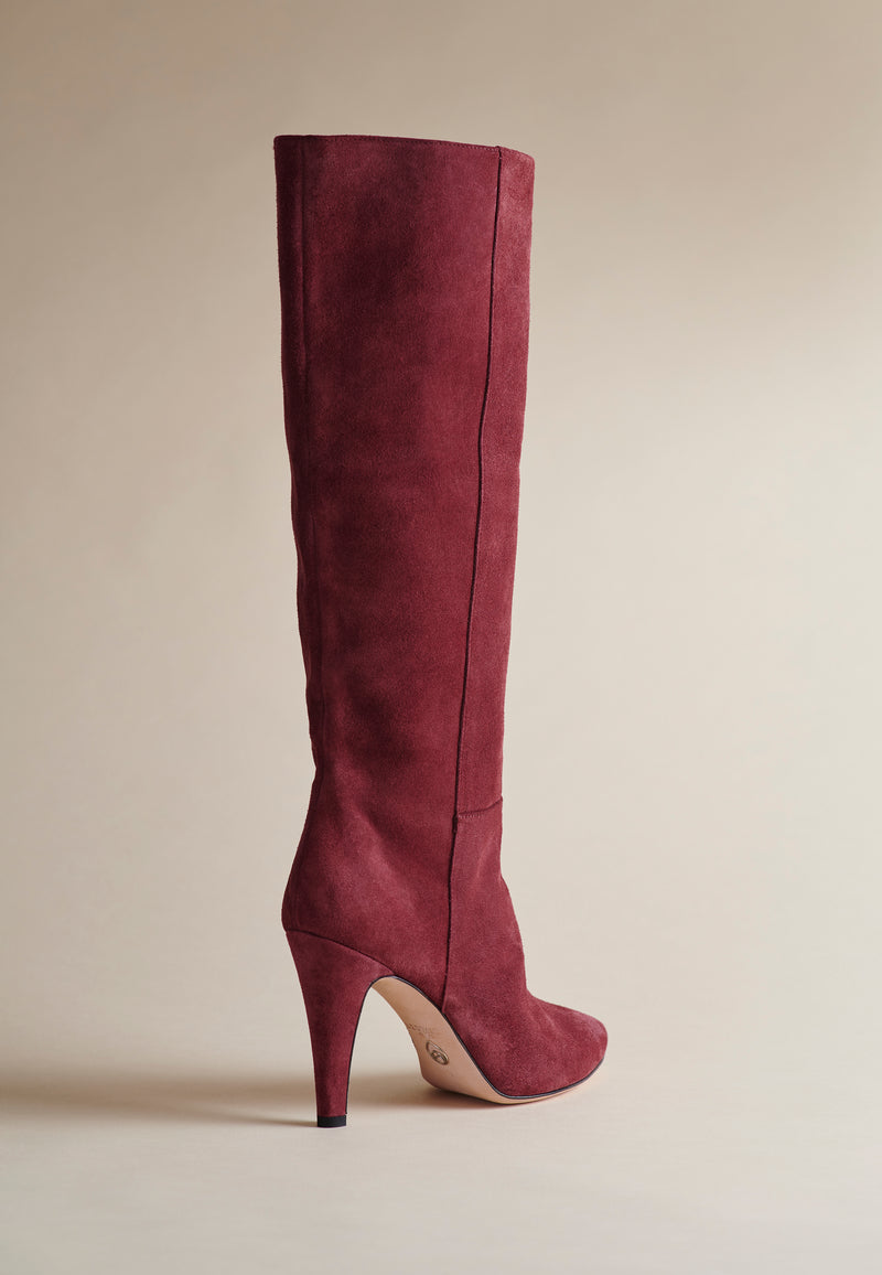 Palms Boot in Oxblood Suede