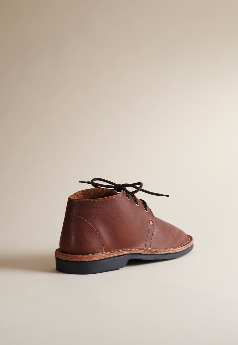 Erongo Vellies in Nutmeg Distressed Leather