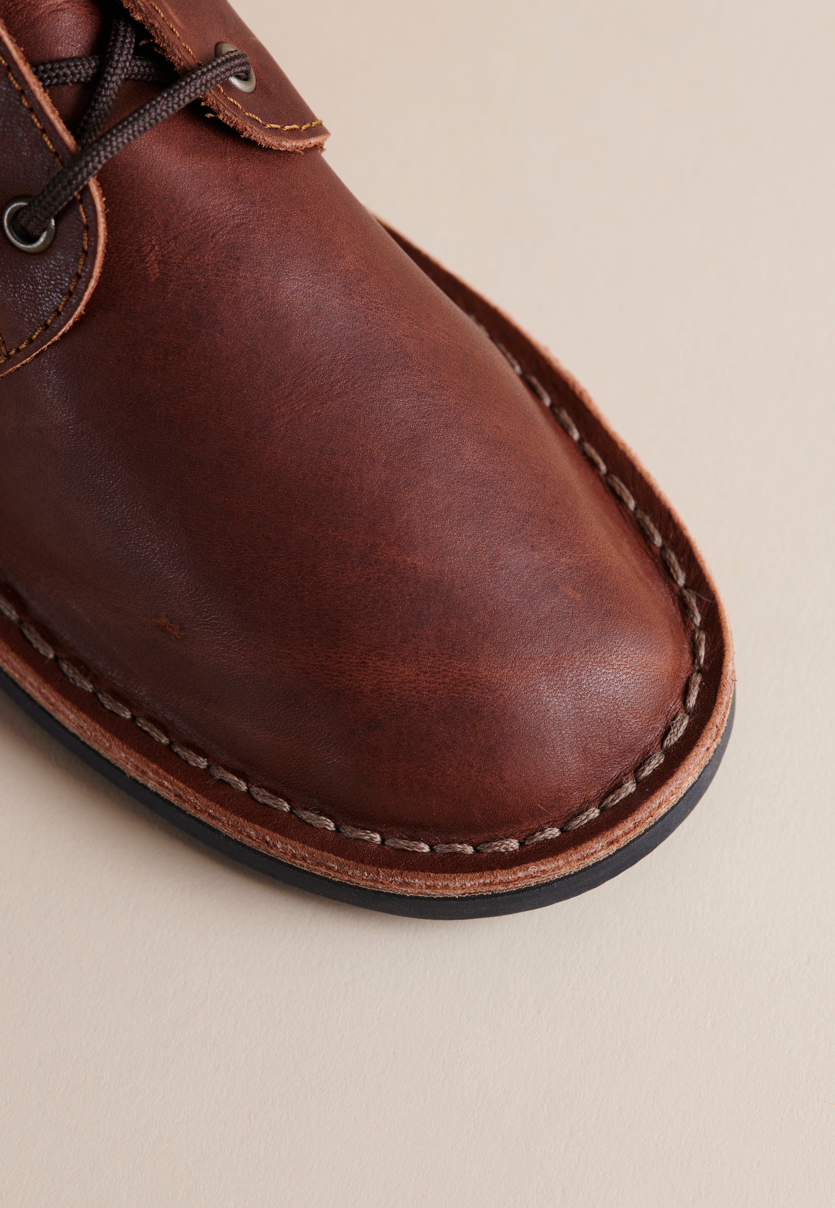 Erongo Vellies in Nutmeg Distressed Leather