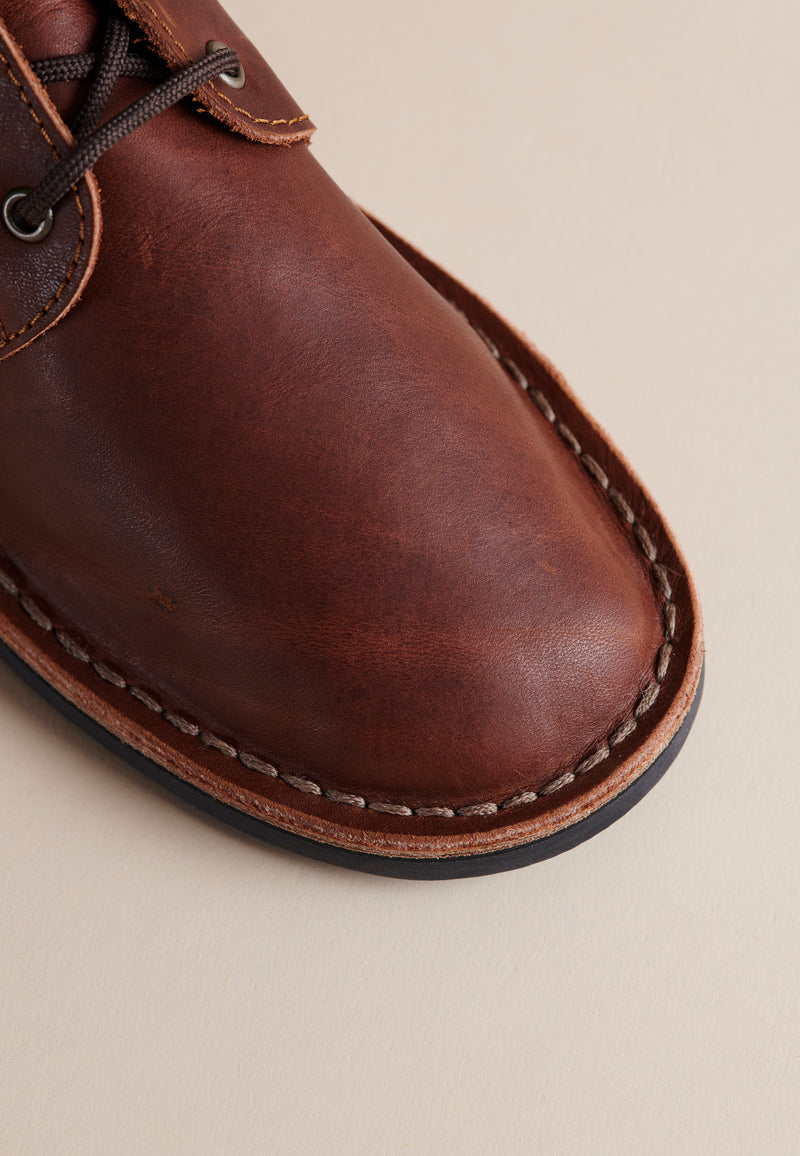 Erongo Vellies in Nutmeg Distressed Leather