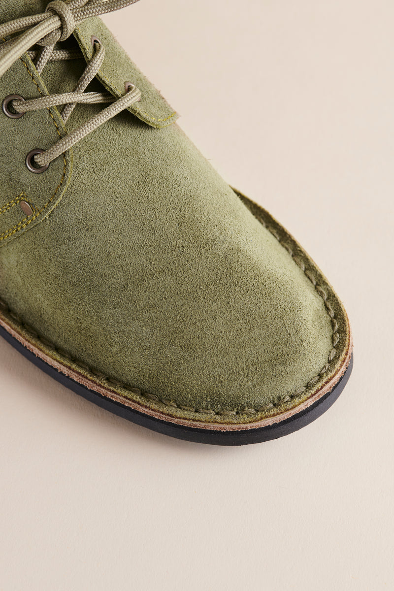 Suede Erongo Vellies in Olive