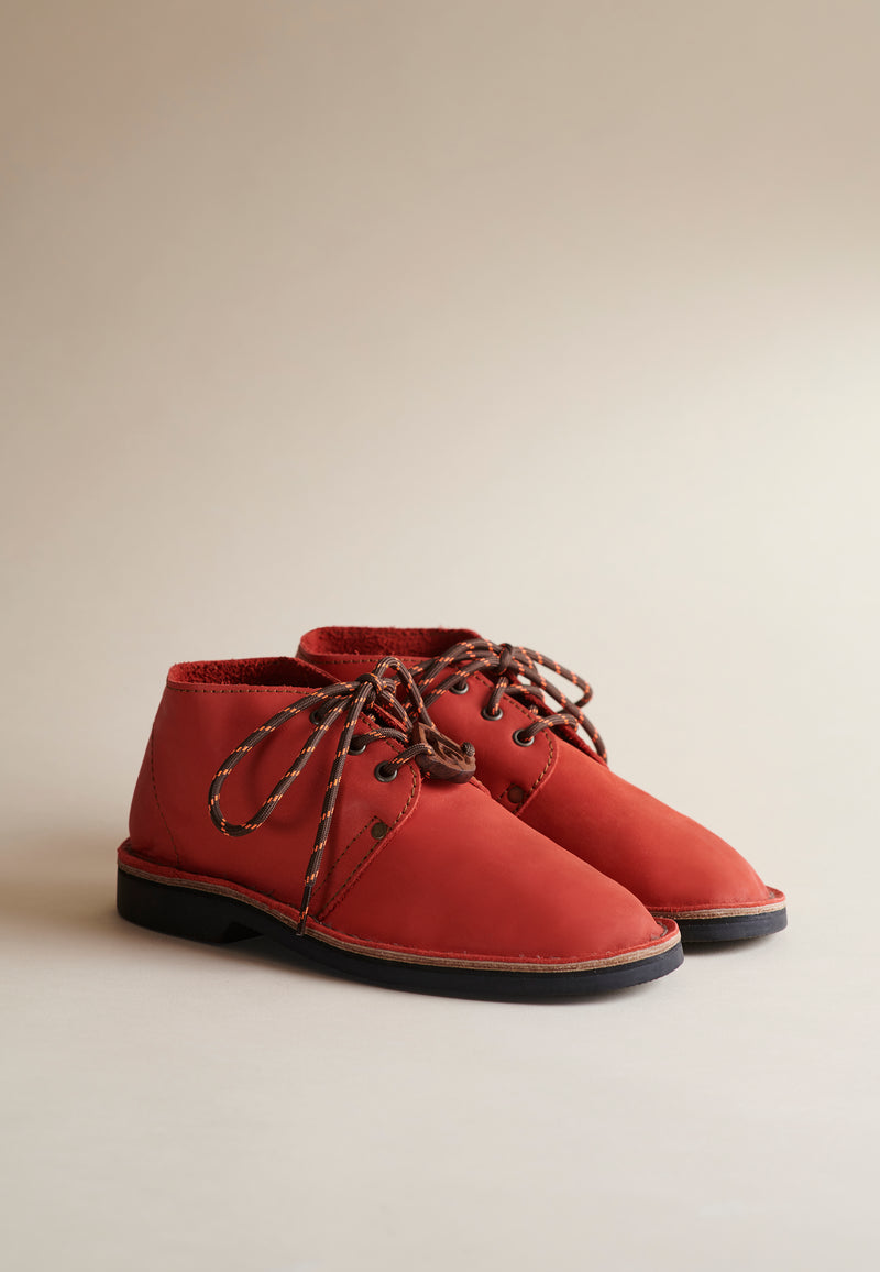 Erongo Vellies in Red Leather