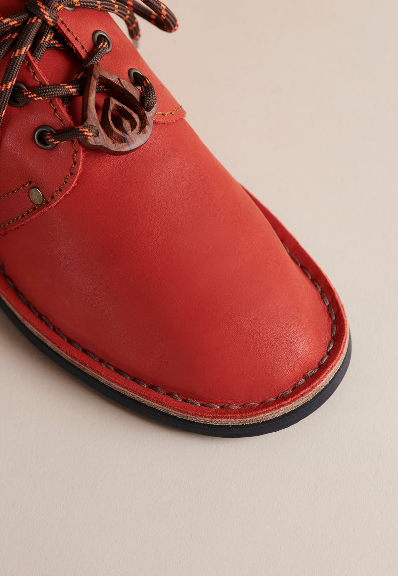 Erongo Vellies in Red Leather