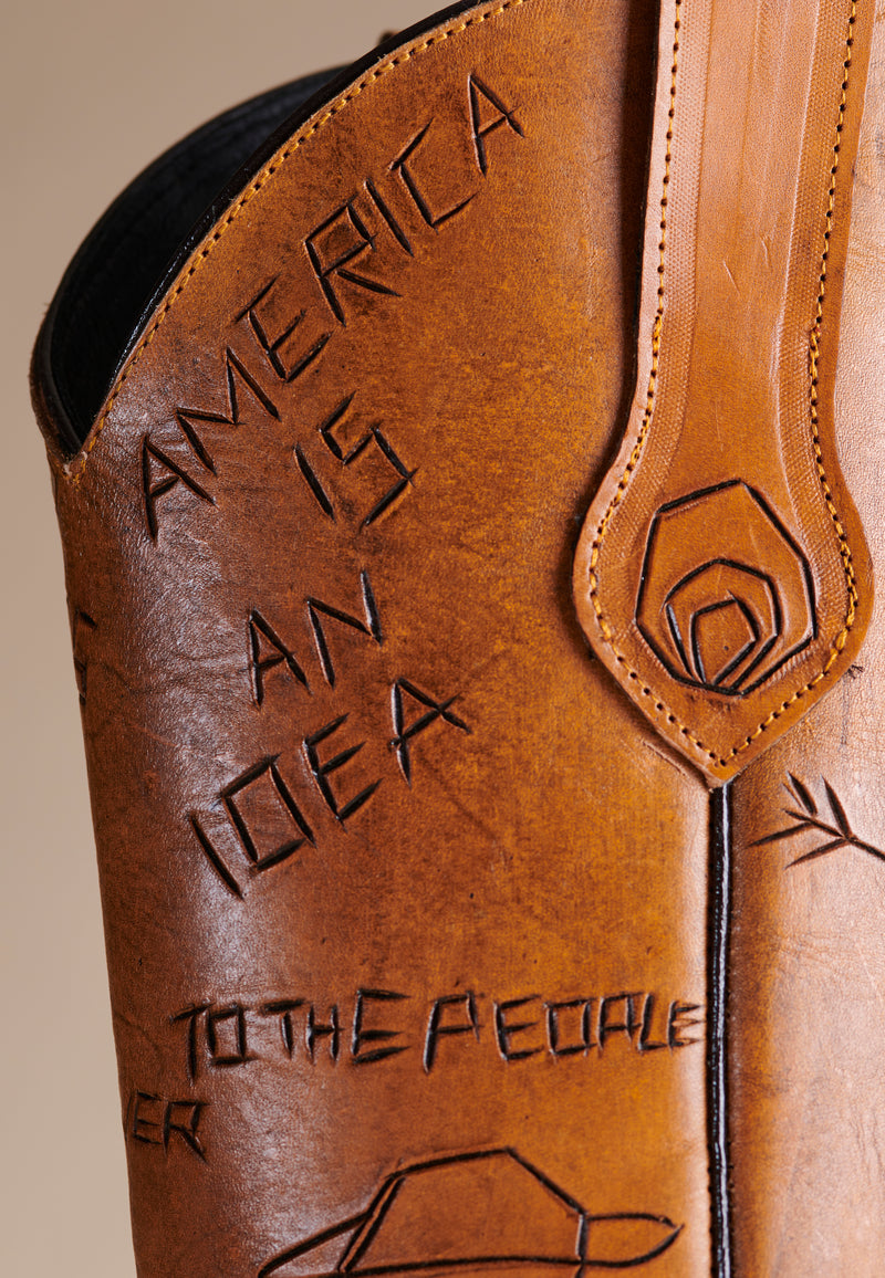 Tree of Life Doodle Cowboy Boot