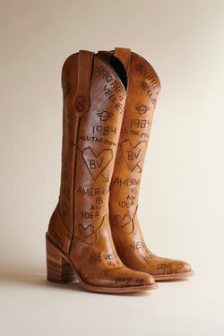 Tree of Life Doodle Cowboy Boot