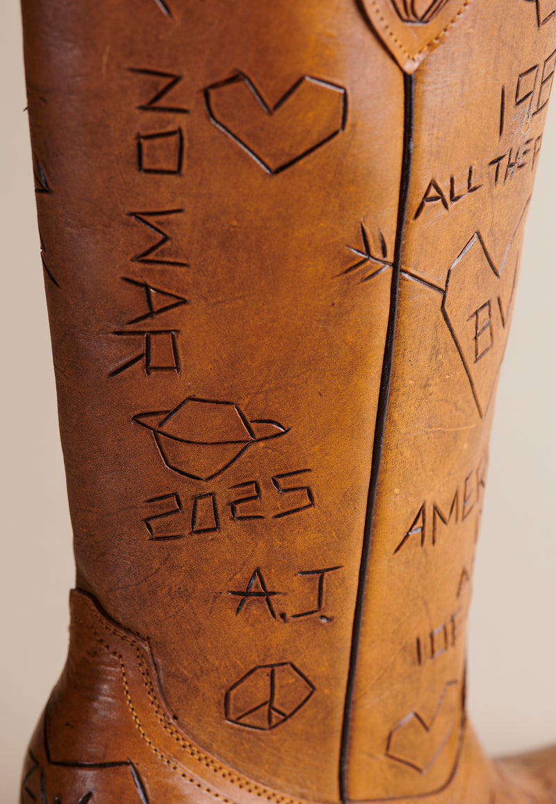 Tree of Life Doodle Cowboy Boot