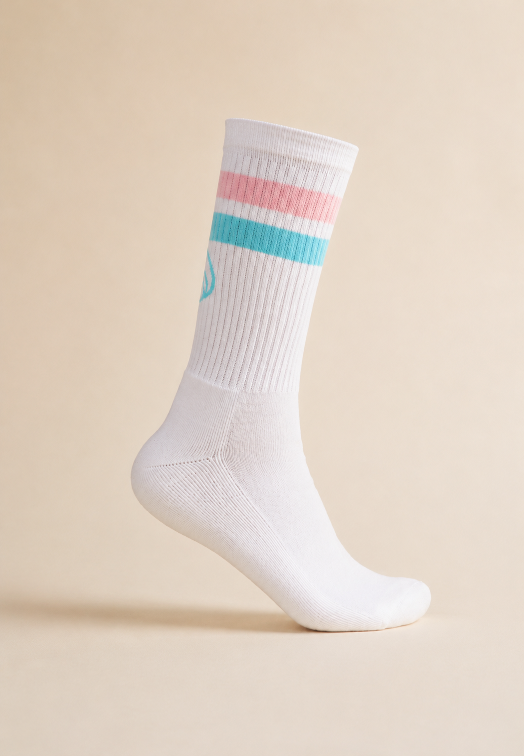 Varsity Sock in Cherry Blossom