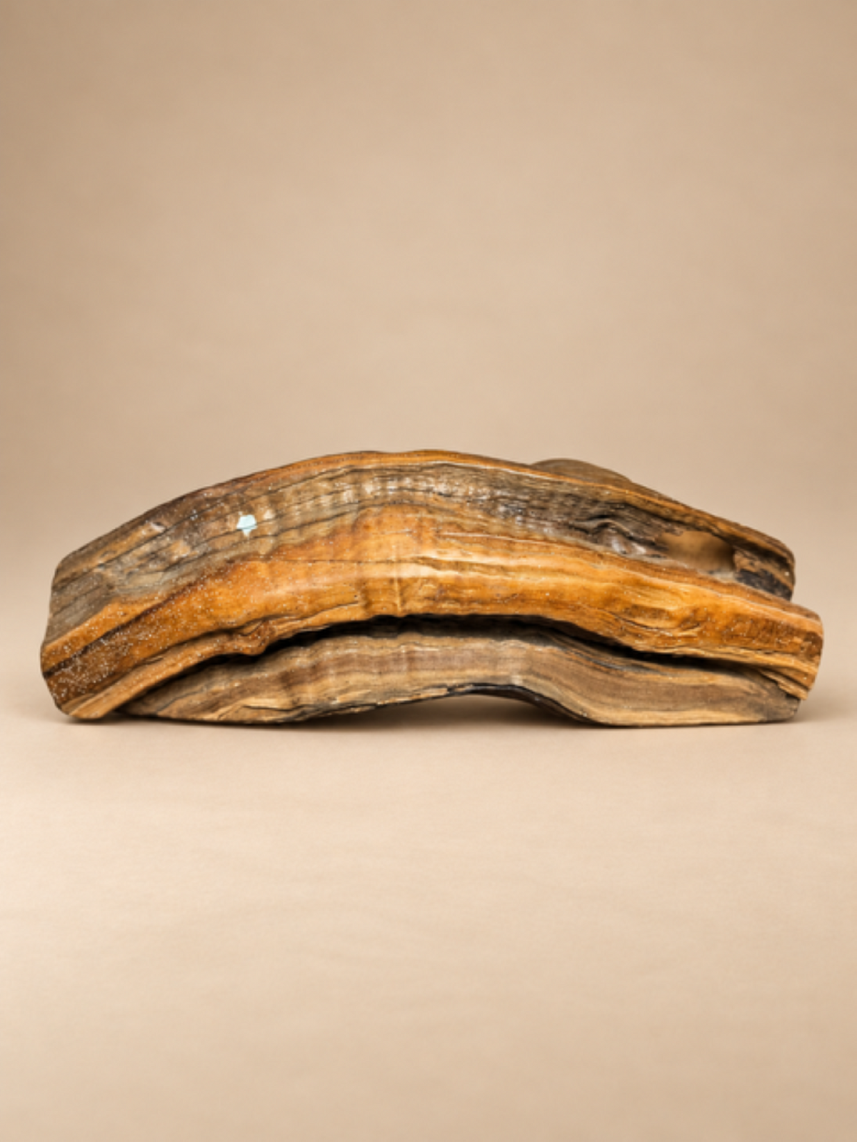 Vintage Teak Wood Candle Holder