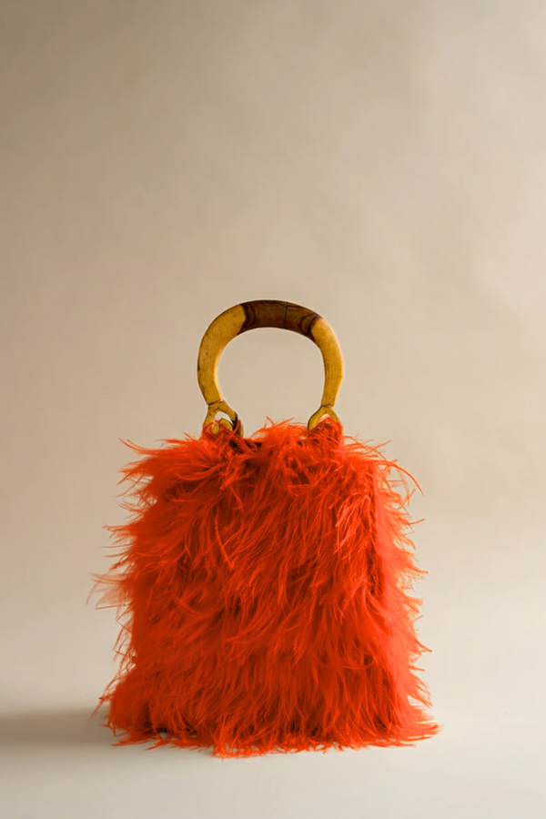 Nile Bird Bag in Electric Papaya