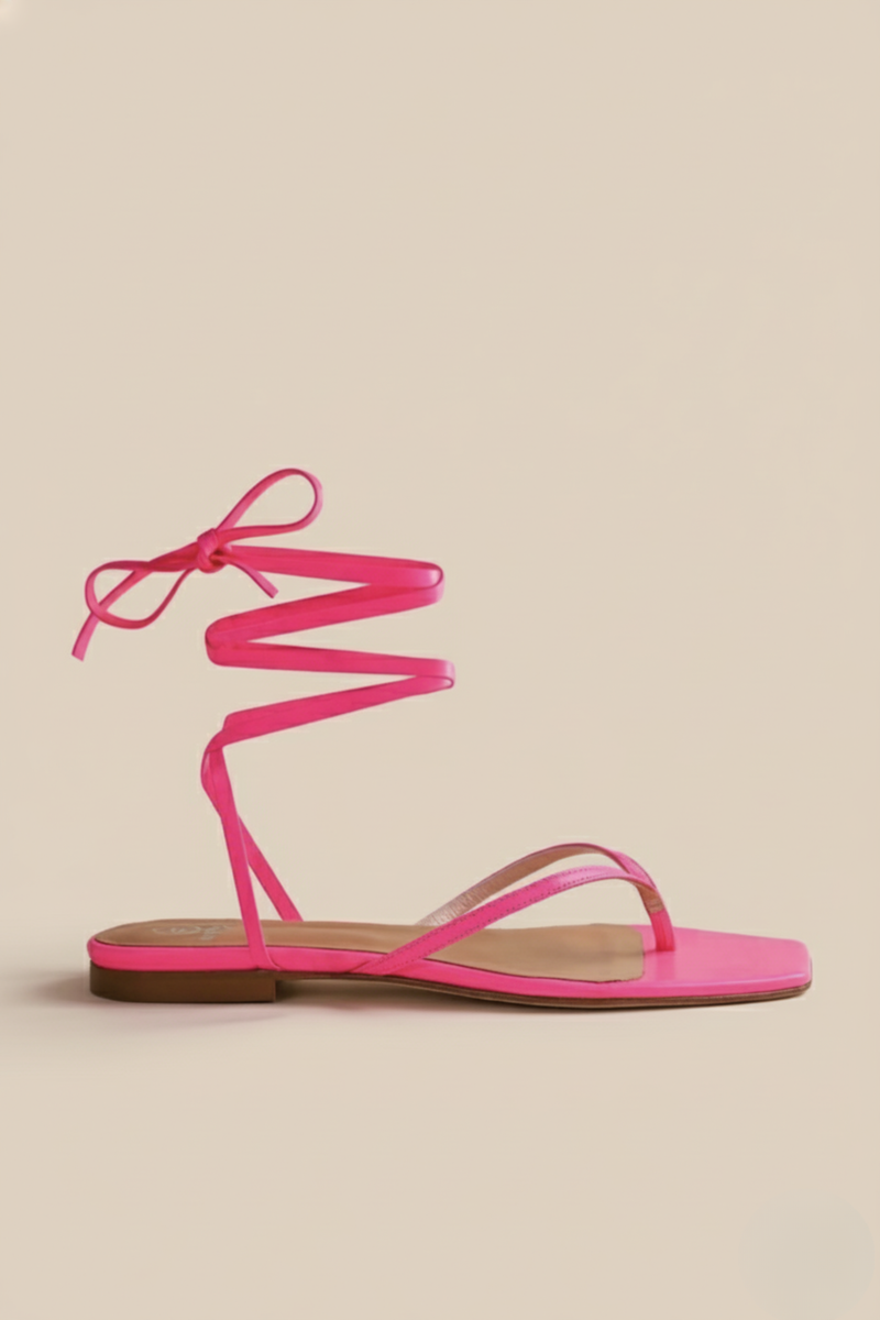 Tyla Sandal in Electric Flamingo