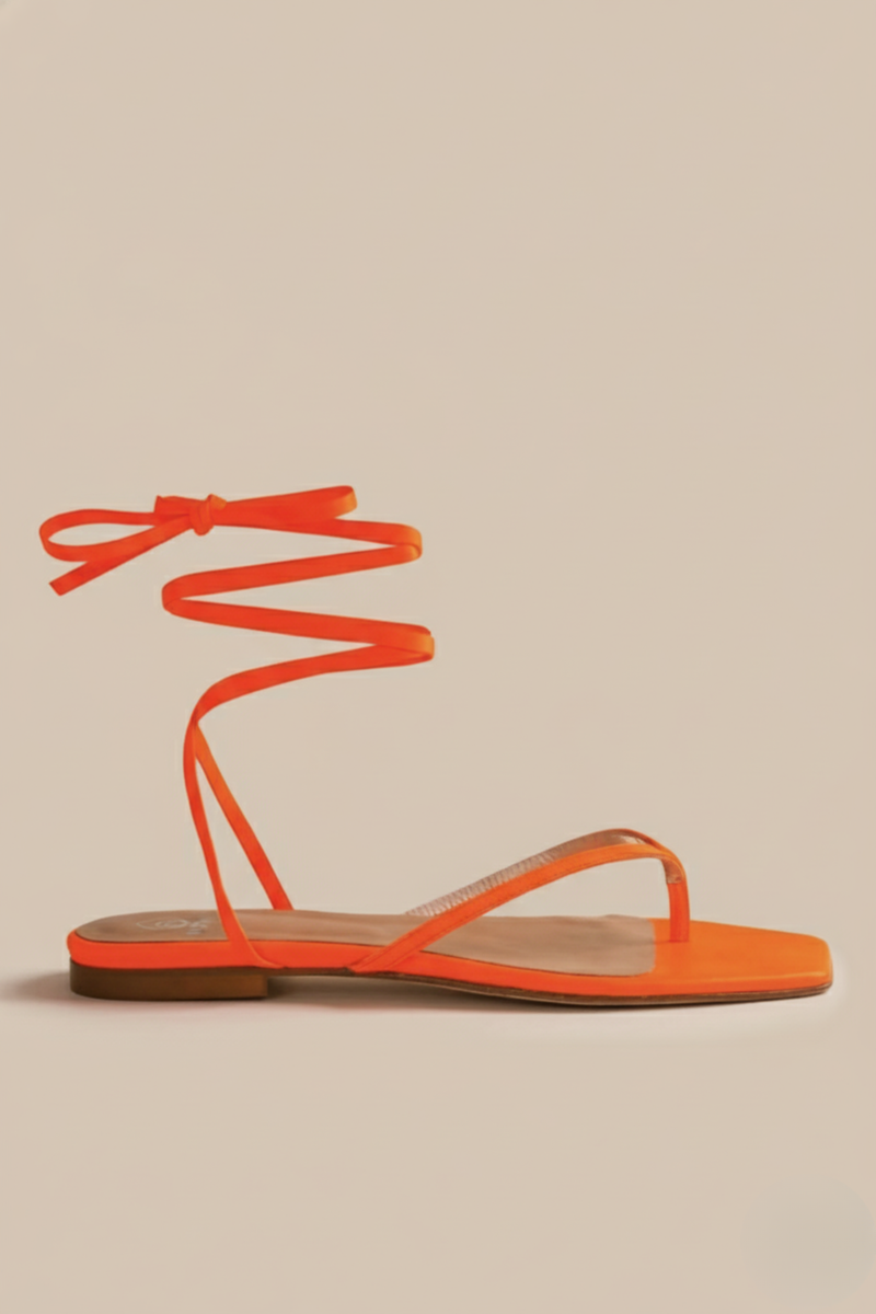 Tyla Sandal in Electric Papaya