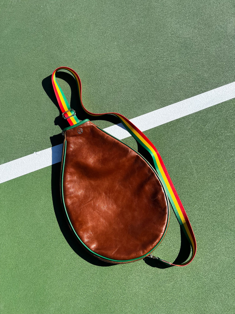 Tennis Racquet Bag in Caramel