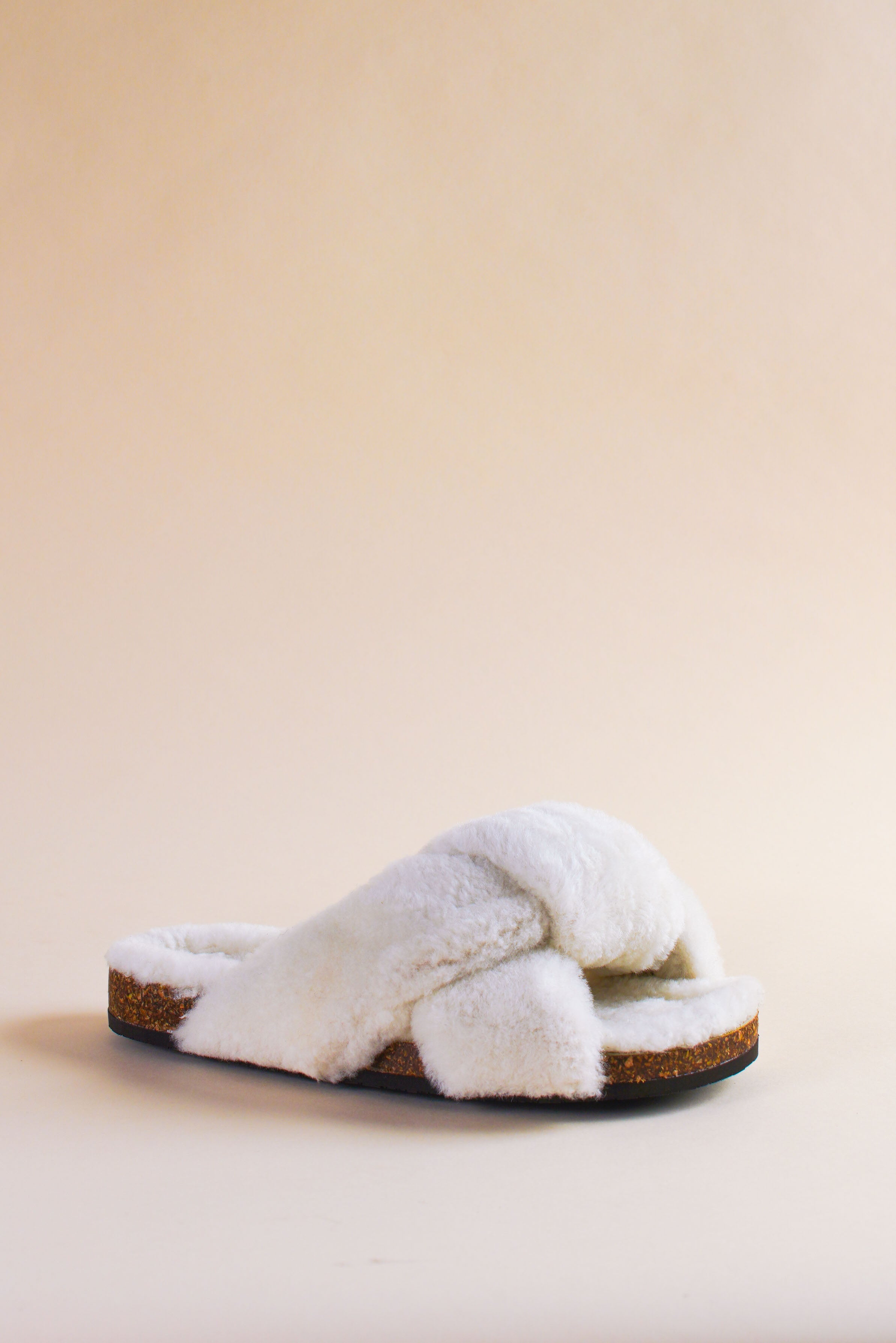 Teddy Togo in Ivory Shearling