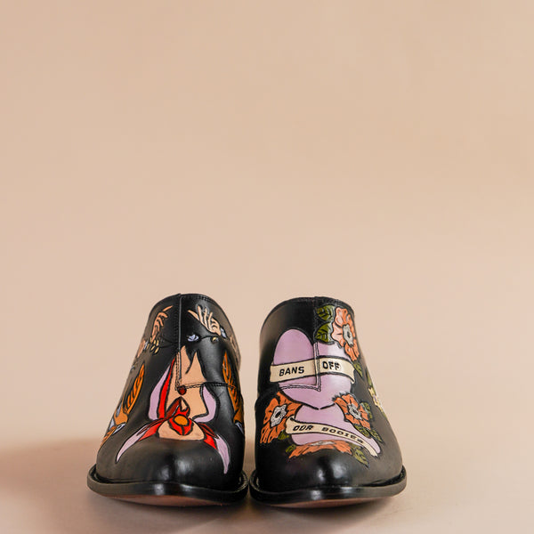 Bans Off Our Bodies Doodle Mule in Midnight – Brother Vellies