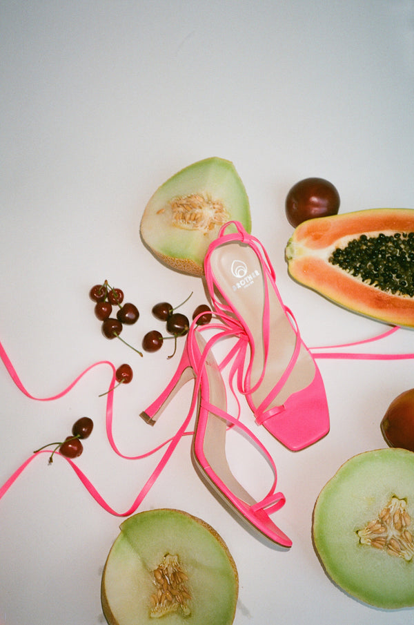 Bike Shoe in Electric Flamingo