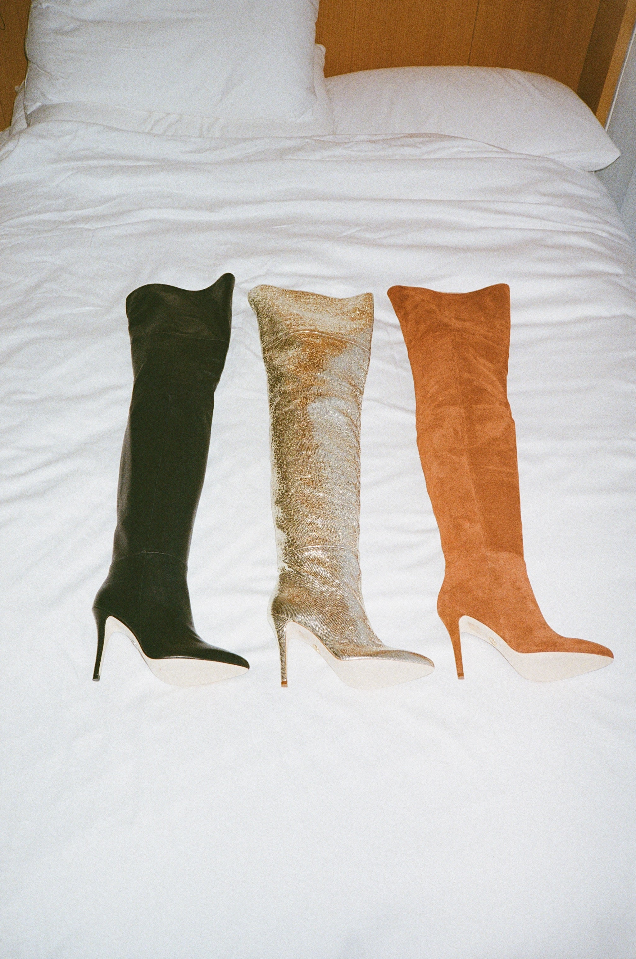 Allora OTK Boot in Cognac Suede