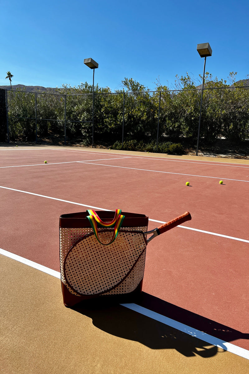 Negril Tennis Club Tote in Rattan