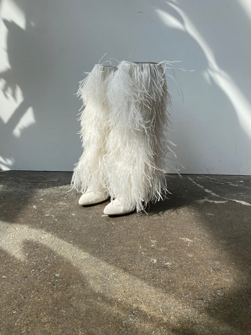 Palms Boot in Ivory