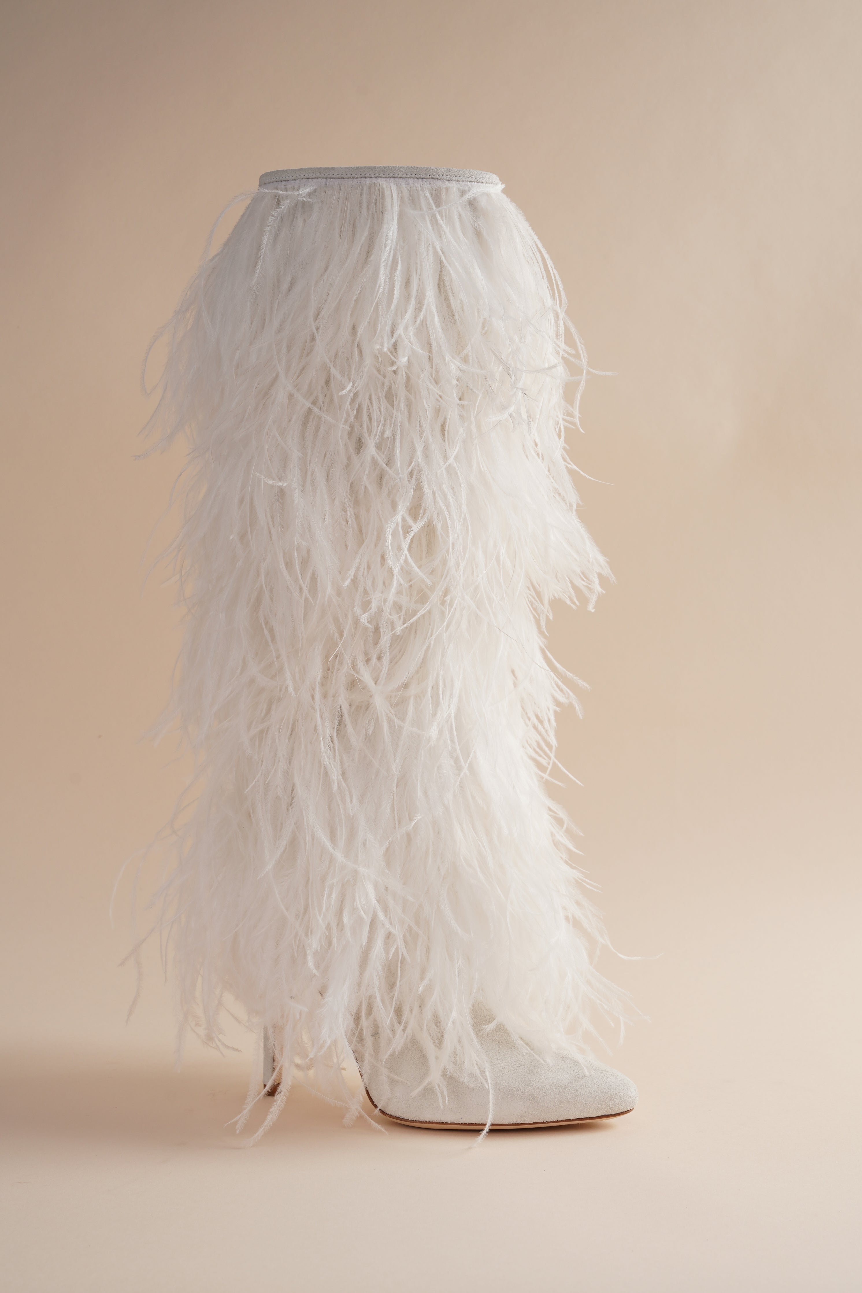 Palms Boot in Ivory Bird