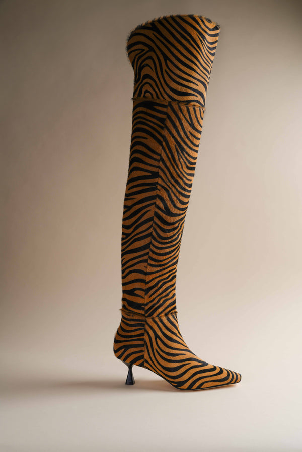 Ronstadt Boots in Honey Zebra
