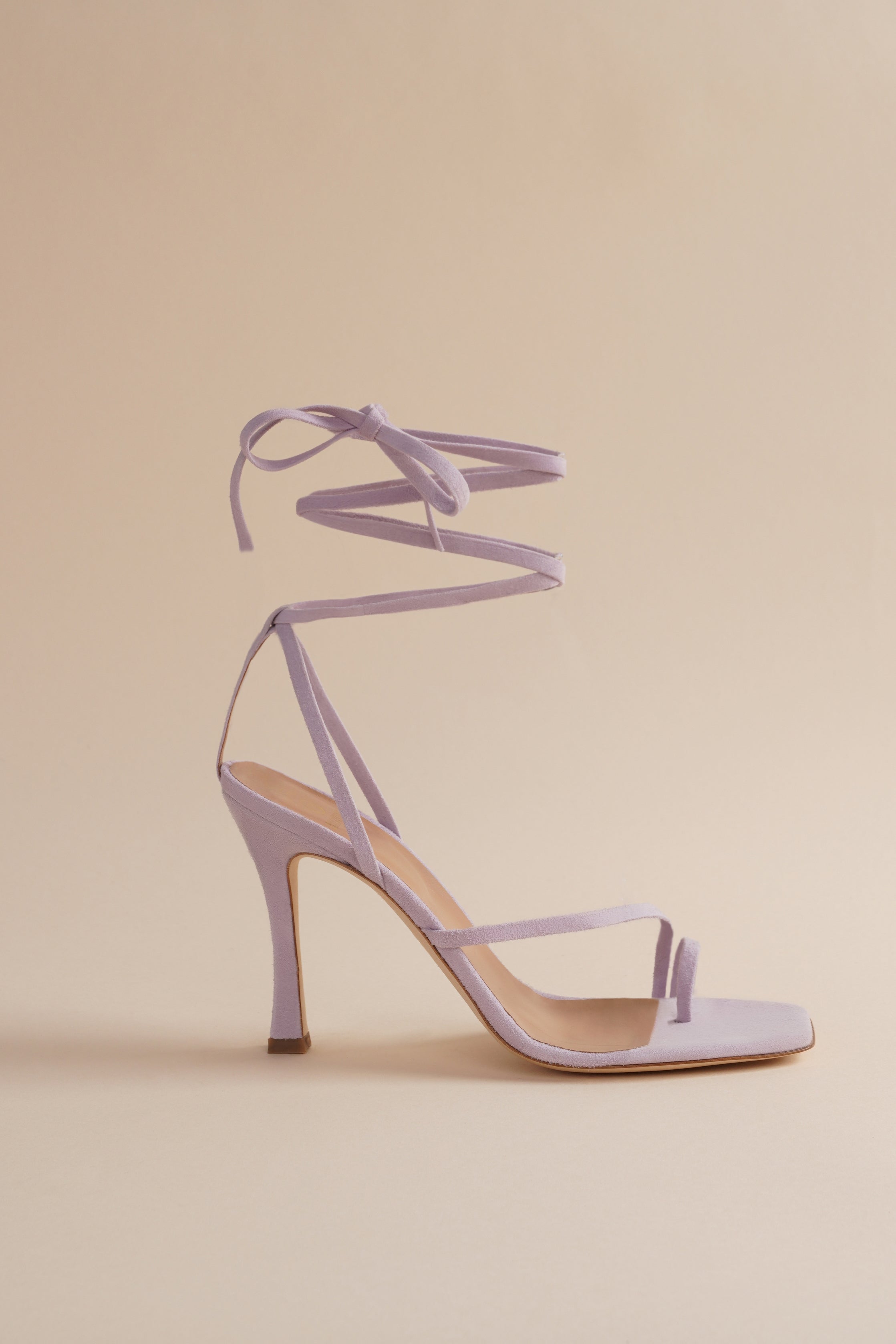 Bike Shoe in Lavender Suede