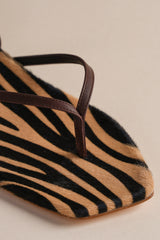 Tyla Sandal in Honey Zebra – Brother Vellies