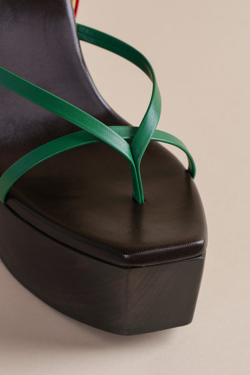 Gemini Wedge Sandal in Negril